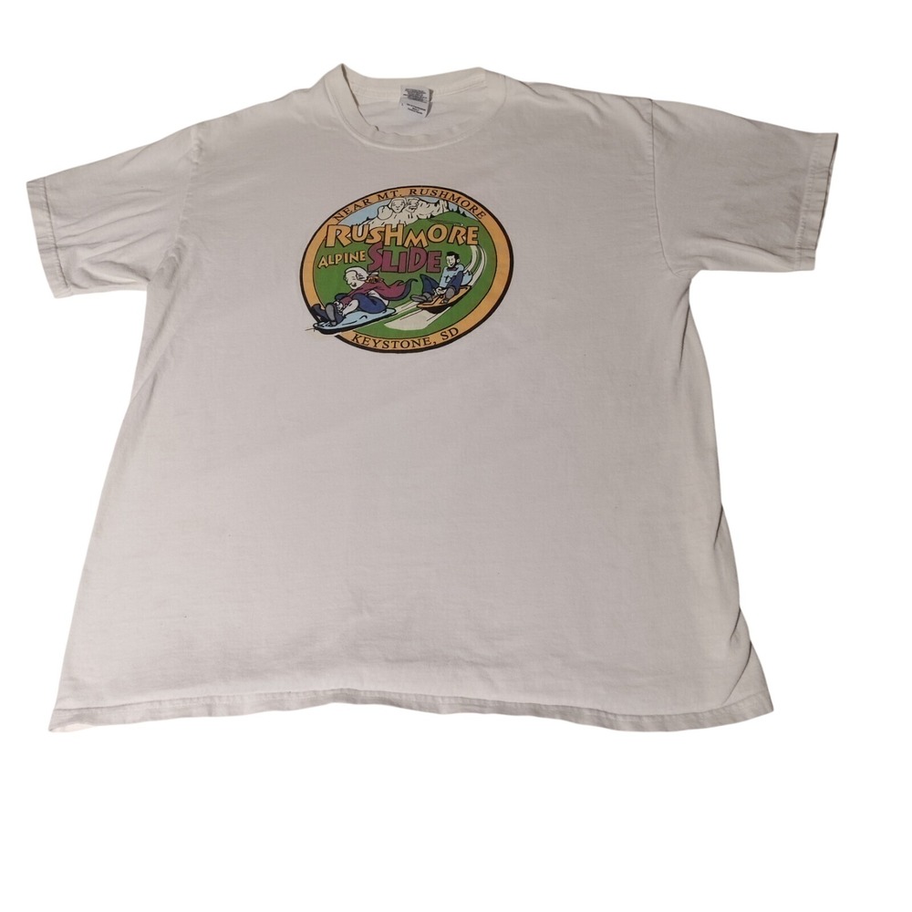 Rushmore Alpine Slide South Dakota T Shirt Gilan Ultra Cotton Size Large